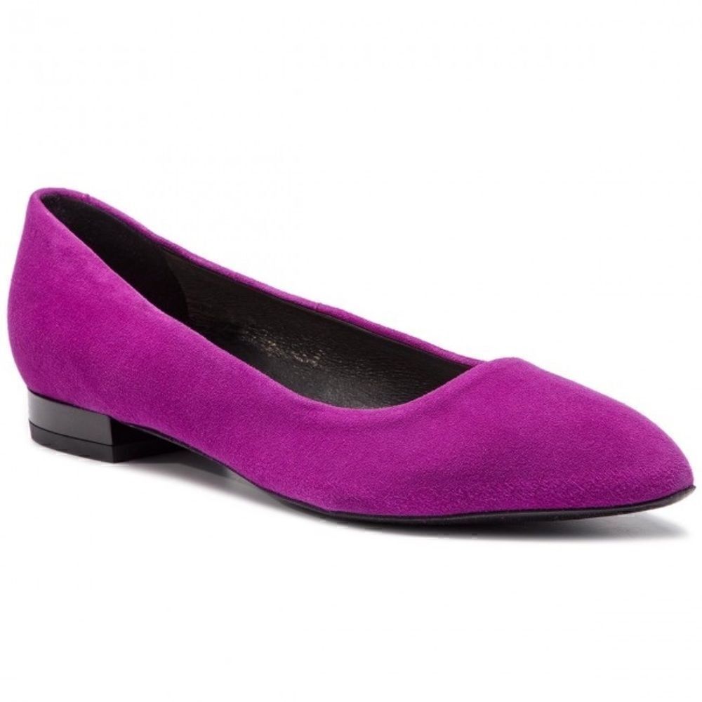 DELMAN GORGEOUS LEATHER SHOES WITH PURPLE SUEDE SIZE 8.5